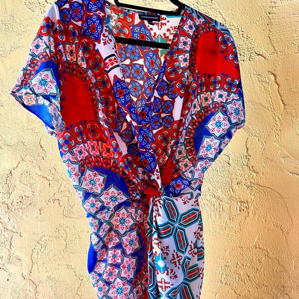 Faux Wrap Front Dress